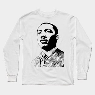 Martin Luther King Portrait Long Sleeve T-Shirt